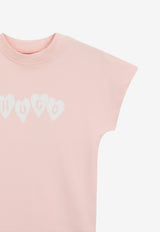 Hugo Boss Kids Girls Logo Artwork T-shirt Dress Pink G01030/44K_PINK