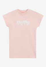 Hugo Boss Kids Girls Logo Artwork T-shirt Dress Pink G01030/44K_PINK