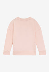 Hugo Boss Kids Girls Graphic Print Fleece Sweatshirt Pink G01044/44K_PINK