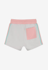 Hugo Boss Kids Girls Drawstring Track Shorts Off-white G01203/153_OFF-WHITE
