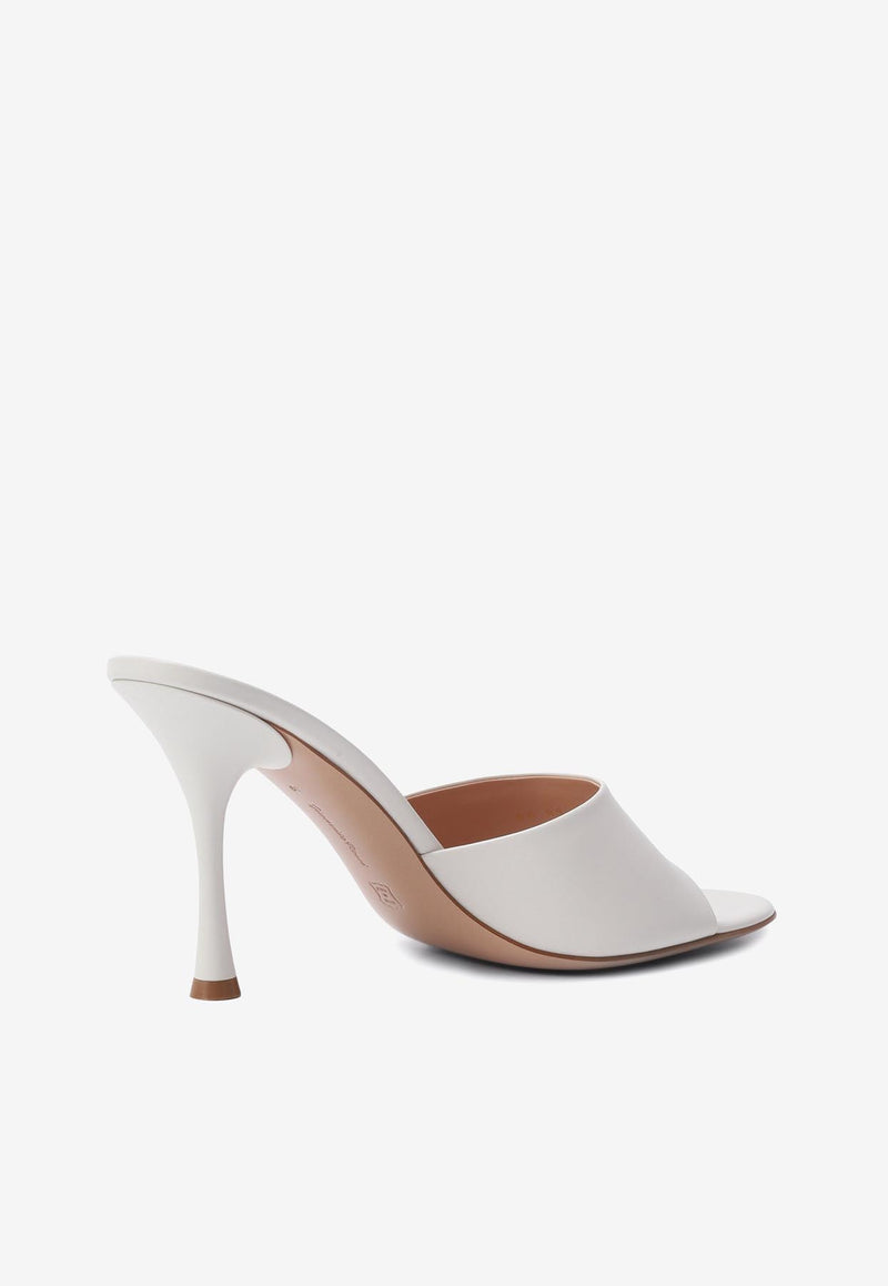 Gianvito Rossi Ascent 85 Mules G10037 85LAC VITBIAN CALF WHITE