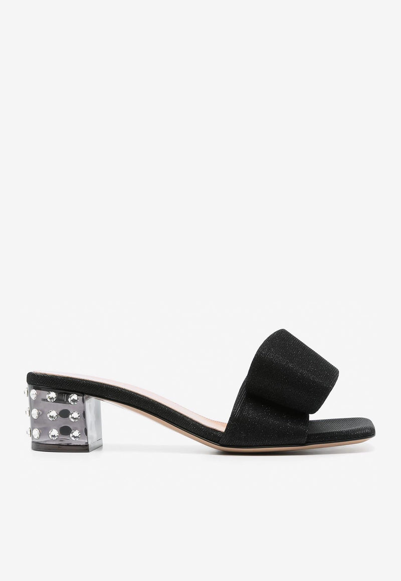 Gianvito Rossi Flash 45 Leather Mules G10061 45PXS FHXNERO FLASH BLACK