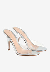 Gianvito Rossi Sofia 95 Plexi Mules Silver G10165 95RIC GMETRAR METAL TRASP+SILVER