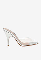 Gianvito Rossi Sofia 95 Plexi Mules Silver G10165 95RIC GMETRAR METAL TRASP+SILVER