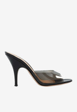 Gianvito Rossi Sofia 95 Plexi Mules Black G10165 95RIC GNUFUNE NUIT FUME+BLACK