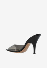 Gianvito Rossi Sofia 95 Plexi Mules Black G10165 95RIC GNUFUNE NUIT FUME+BLACK