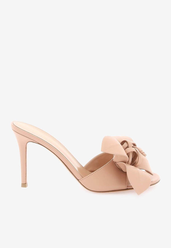Gianvito Rossi 85 Sandals in Nappa Leather G15360 85RIC NAPPEAH LAMB PEACH