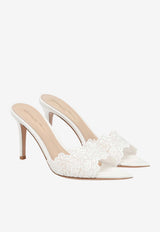 Gianvito Rossi Yvone 85 Lace Mules White G17950.85RIC.MHPBIBI WHITE WHITE