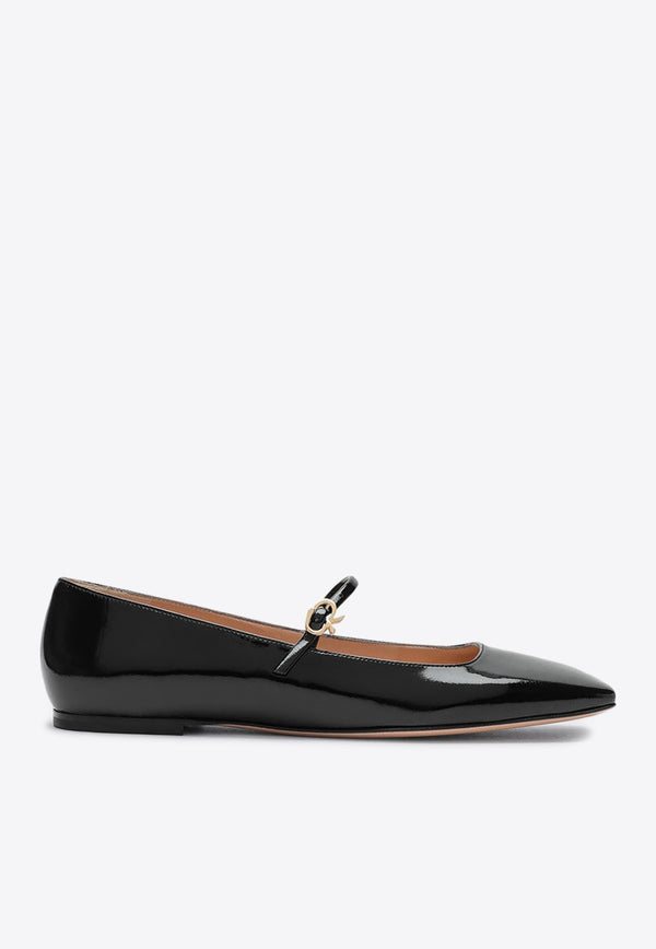 Gianvito Rossi Christina Mary Jane Ballet Flats G22246NUI/P_GIANV-NERO Black