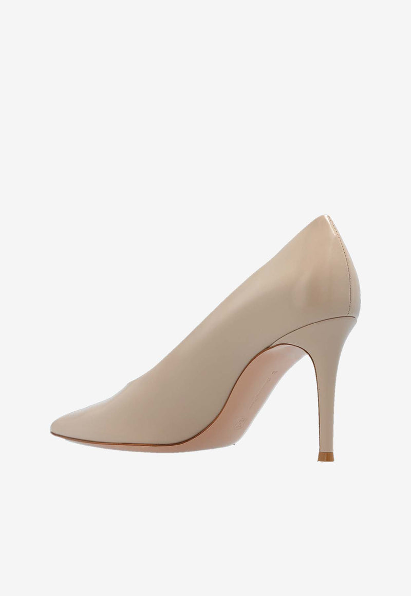 Gianvito Rossi Robbie 85 Leather Pumps G22277 85RIC TOKMOUS TOKIO MOUSSE