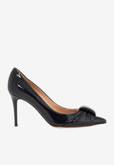 Gianvito Rossi 85 Patent Leather Pumps G22317 85RIC NUINERO NUIT BLACK