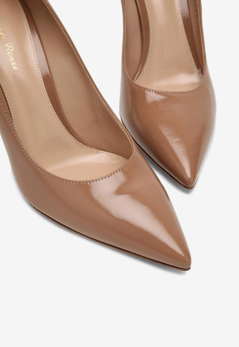 Gianvito Rossi Gianvito 85 Pointed Toe Leather Pumps Caramel G24580NUI/Q_GIANV-PRAL