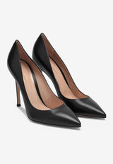 Gianvito Rossi Gianvito 105 Pointed-Toe Leather Pumps Black G28470NAP/Q_GIANV-NERO