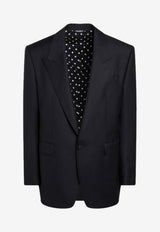 Dolce & Gabbana Single-Breasted Wool Jacket  Blue G2VN6TGK048/S_DOLCE-B0665