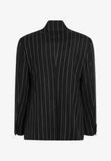 Dolce & Gabbana Striped Single-Breasted Jacket Black G2VO4TFRMD4/R_DOLCE-S8051