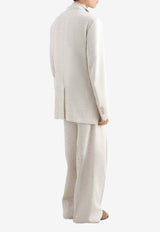 Dolce & Gabbana Single-Breasted Tweed-Effect Linen-Blend Jacket Multicolor G2WJ6T HUMWB S8230