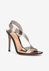 Gianvito Rossi Metropolis 105 Barely-There Plexi Sandals Black G31841.15RIC.GSVFUNE BLACK