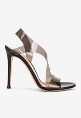 Gianvito Rossi Metropolis 105 Barely-There Plexi Sandals Black G31841.15RIC.GSVFUNE BLACK