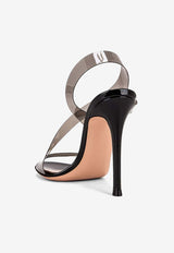 Gianvito Rossi Metropolis 105 Barely-There Plexi Sandals Black G31841.15RIC.GSVFUNE BLACK