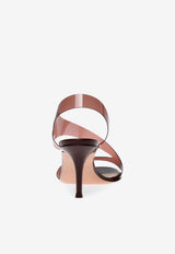 Gianvito Rossi Metropolis 70 Barely-There Plexi Sandals Brown G31843.70RIC.GSVBROB BROWN BROWN