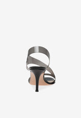 Gianvito Rossi Metropolis 70 Barely-There Plexi Sandals Black G31843.70RIC.GSVFUNE BLACK