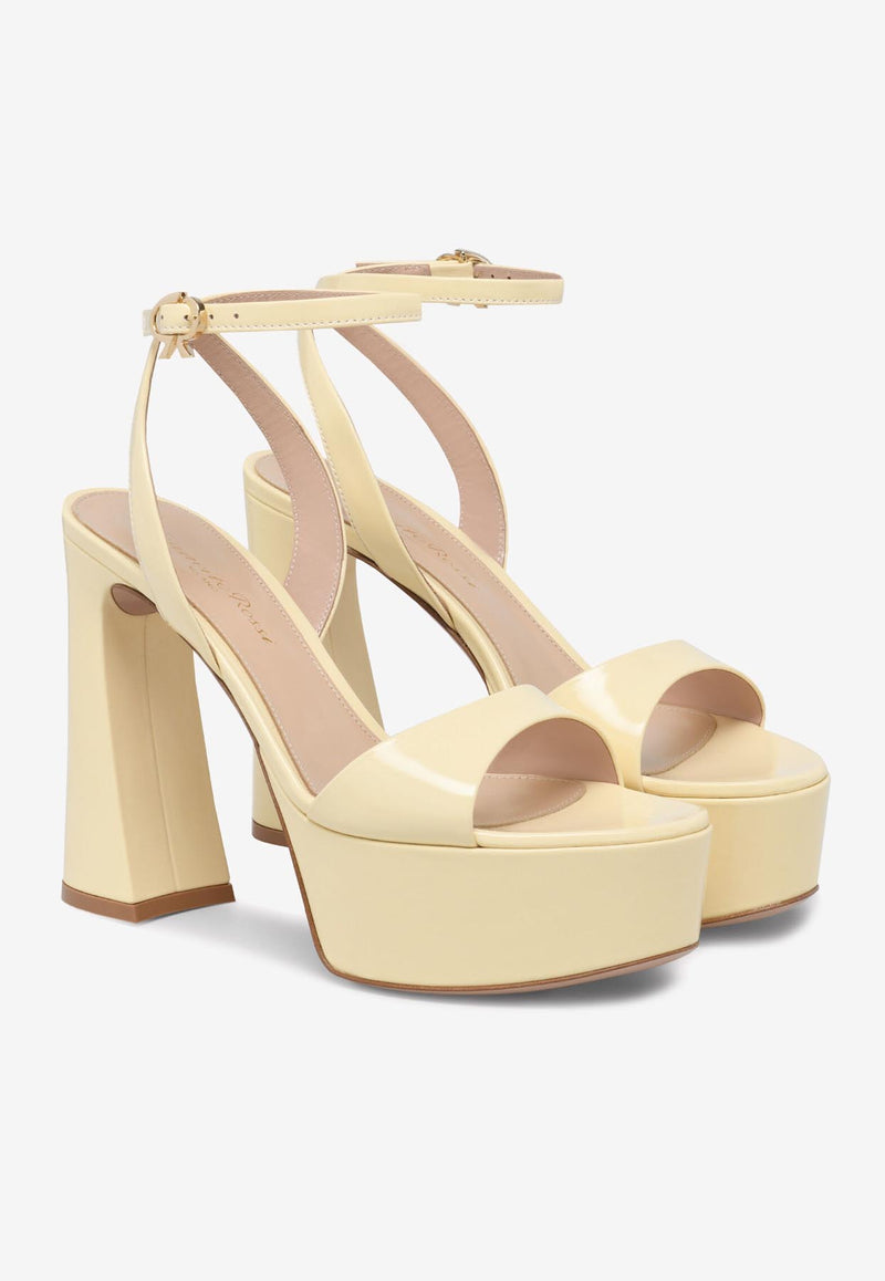 Gianvito Rossi Nancy 70 Sandals G32492 70RIC NUICREA NUIT CREAM