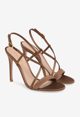 Gianvito Rossi Larisse 105 Sandals G32625 15RIC CRETEXA CREPE SATIN TEXAS