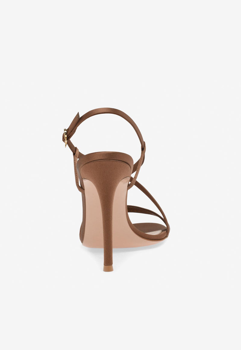 Gianvito Rossi Larisse 105 Sandals G32625 15RIC CRETEXA CREPE SATIN TEXAS