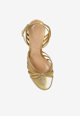 Gianvito Rossi Rita 120 Metallic Leather Platform Sandals Gold G32632 70RIC NPSMEKO GOLD