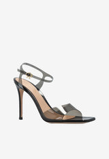 Gianvito Rossi Cher 100 Plexi Sandals Black G32764 95RIC GNUFUNE NUIT FUME+BLACK