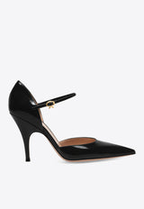 Sofia D'Orsay 95 Leather Heeled Pumps