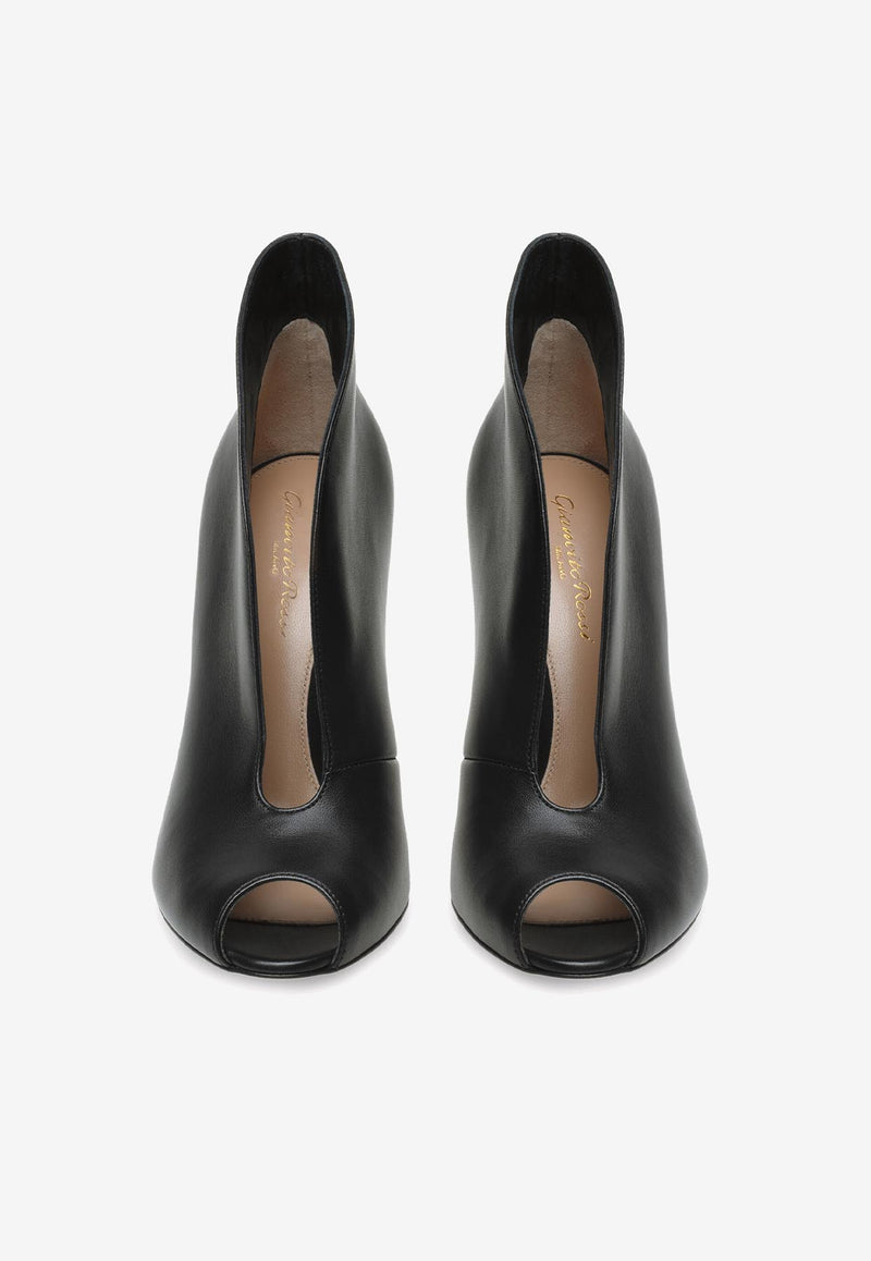 Gianvito Rossi Vamp 105 Pumps G53260 15RIC NVINERO NAPPA STIVALE BLACK