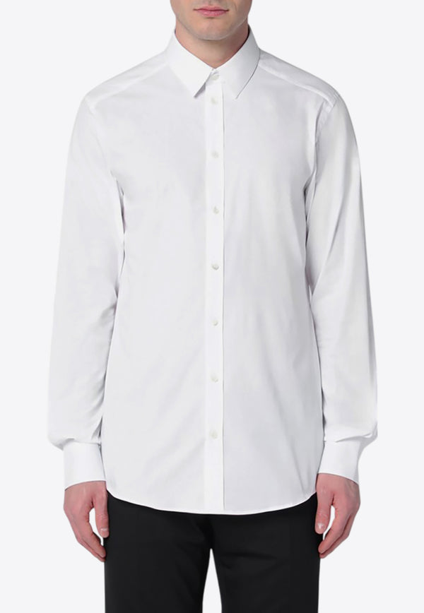 Dolce & Gabbana Poplin Buttoned Shirt White G5EJ0TGG826/Q_DOLCE-W0800