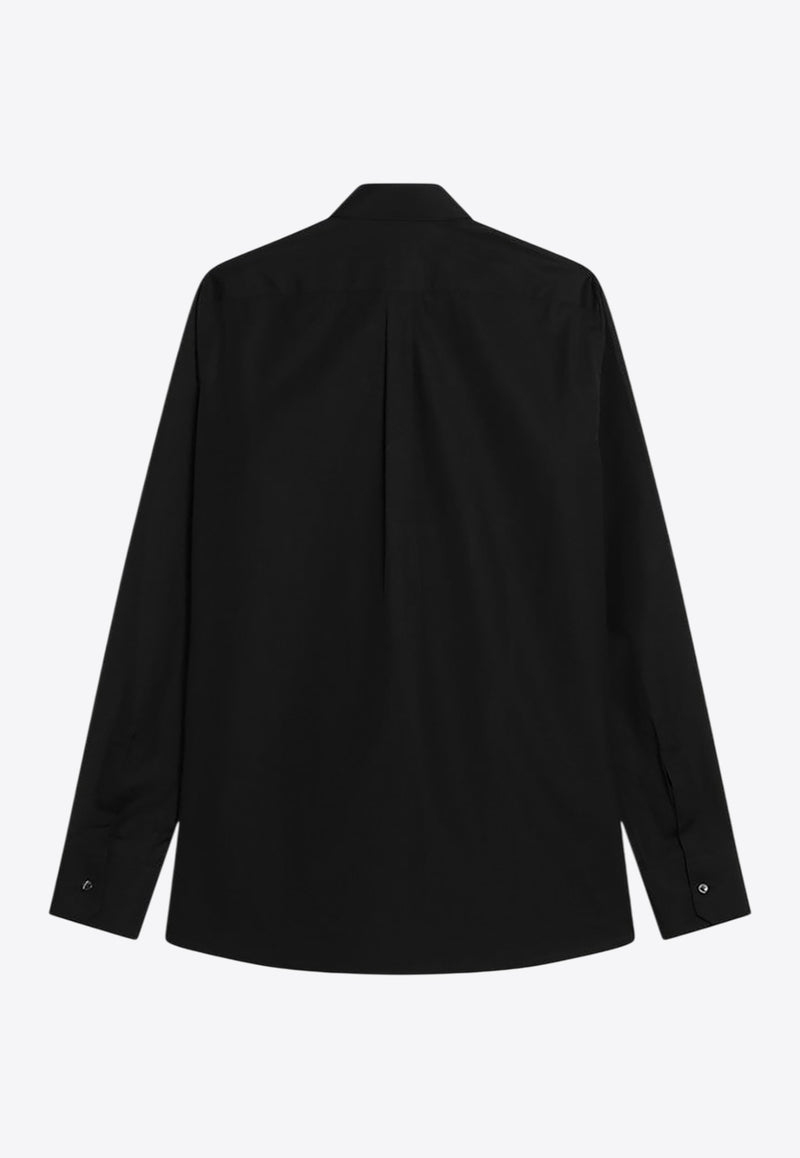 Dolce & Gabbana Long-Sleeved Regular Shirt Black G5EJ1TFU5U8/R_DOLCE-N0000