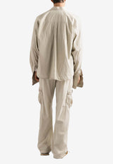 Dolce & Gabbana Oversized Poplin Shirt Beige G5MD3T GI281 S9000