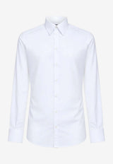 Dolce & Gabbana Slim-Fit Long-Sleeved Shirt White G5ML1T FU5T9 W0800