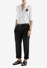 Dolce & Gabbana Logo Crest Martini Shirt White G5ML1Z GK278 W0800