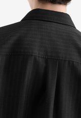 Tailored Pinstripe-Pattern Shirt