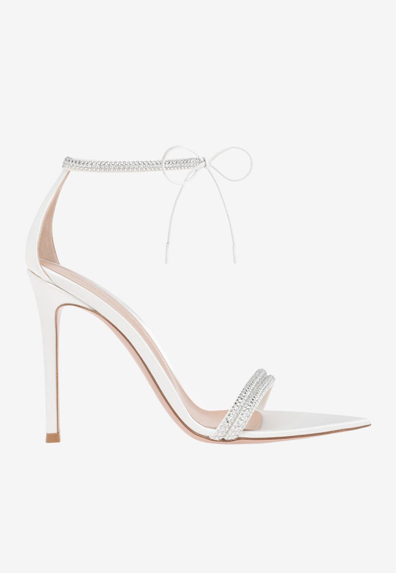 Gianvito Rossi Montecarlo 105 Sandals G61408 15RIC RMPBIBB NAPPA WHITE WHITE WHITE