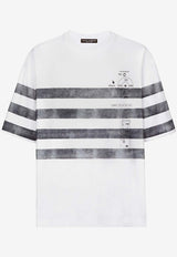 Dolce & Gabbana Marina Print Striped T-shirt White G8PB8T G7K4Q W0800