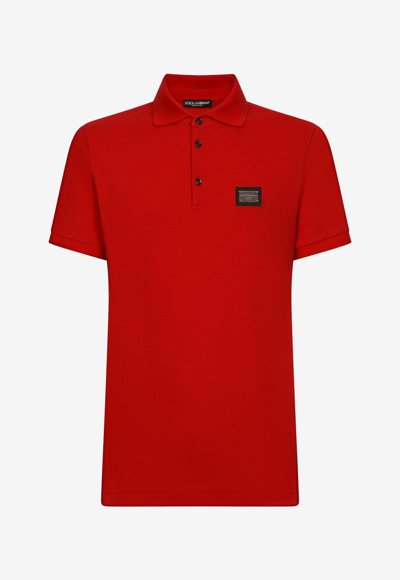 Dolce & Gabbana Logo Polo T-shirt G8PL4T G7F2H R0026 Red