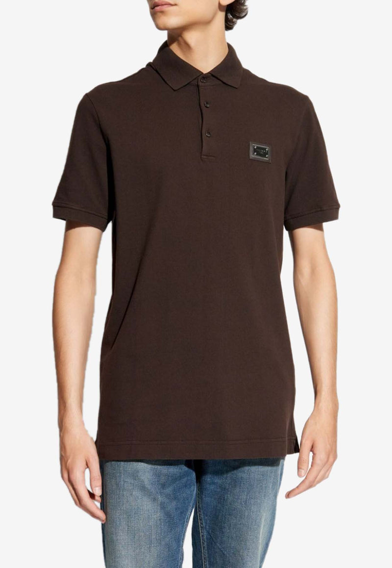 Dolce & Gabbana Short-Sleeved Polo T-shirt G8PL4T G7NWZ M3977 Brown