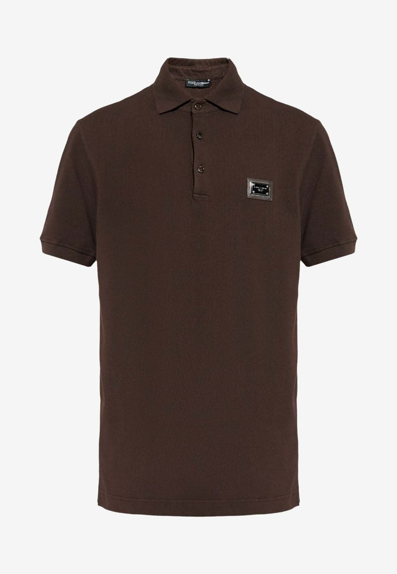 Dolce & Gabbana Short-Sleeved Polo T-shirt G8PL4T G7NWZ M3977 Brown