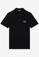 Dolce & Gabbana Logo Plaque Polo T-shirt Black G8PL4TG7F2H/Q_DOLCE-N0000