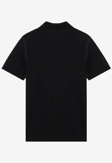 Dolce & Gabbana Logo Plaque Polo T-shirt Black G8PL4TG7F2H/Q_DOLCE-N0000