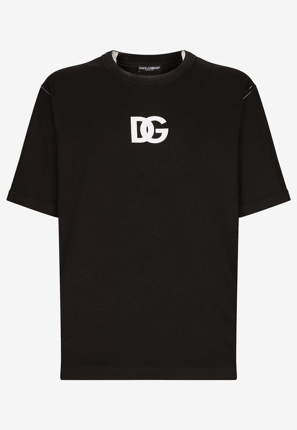Dolce & Gabbana DG Logo Print T-shirt G8PN9T G7JJ8 N0000 Black