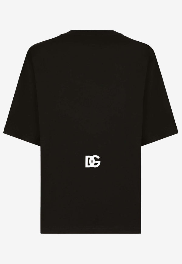 Dolce & Gabbana DG Logo Print T-shirt Black G8PN9T G7M1C N0000