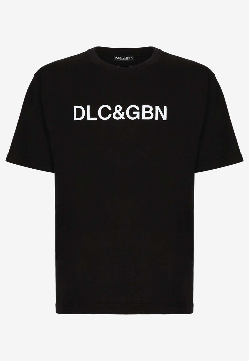 Dolce & Gabbana Logo Print T-shirt Black G8PN9T G7M8F N0000