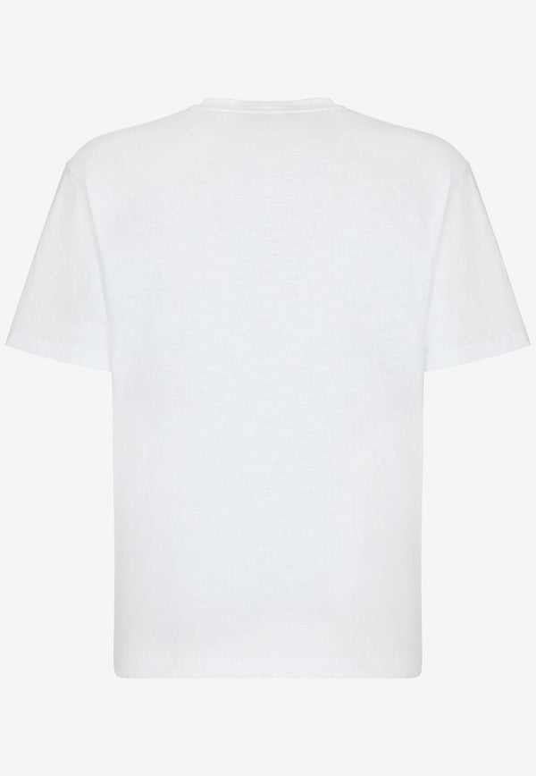 Dolce & Gabbana Logo Print T-shirt White G8PN9T G7M8F W0800