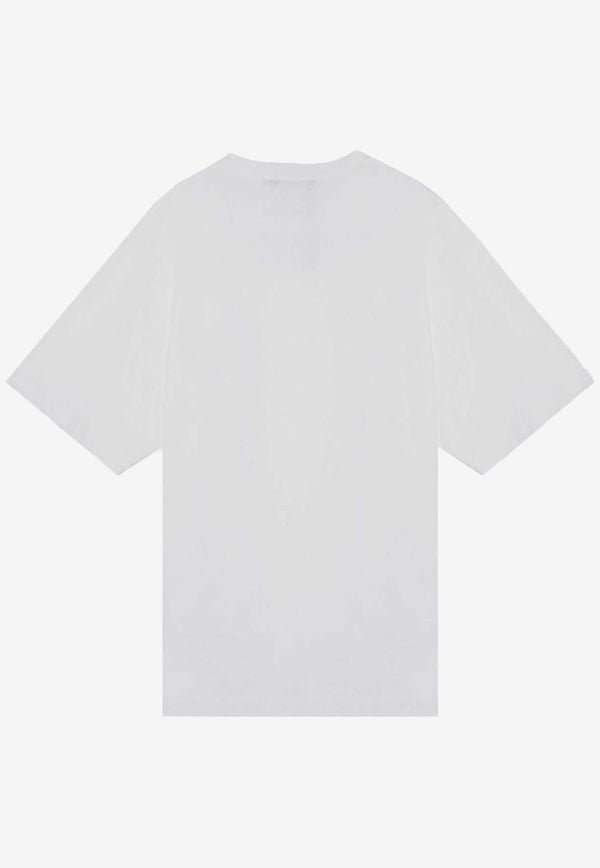 Dolce & Gabbana Logo Plaque Basic T-shirt White G8PN9TG7NTW/P_DOLCE-S9000